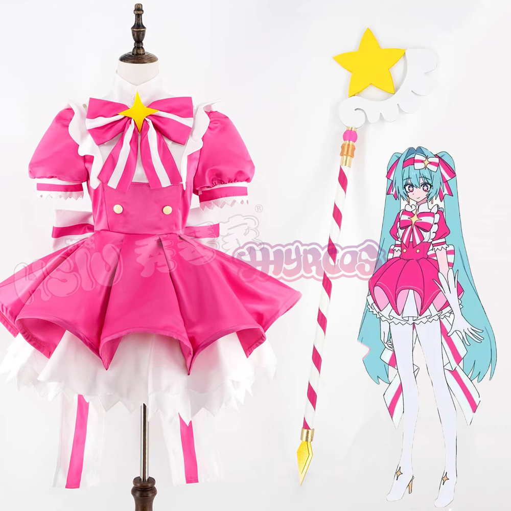 Cosplay Prop Diy - MMiku Retry Cosplay Costumes Wig Pink
