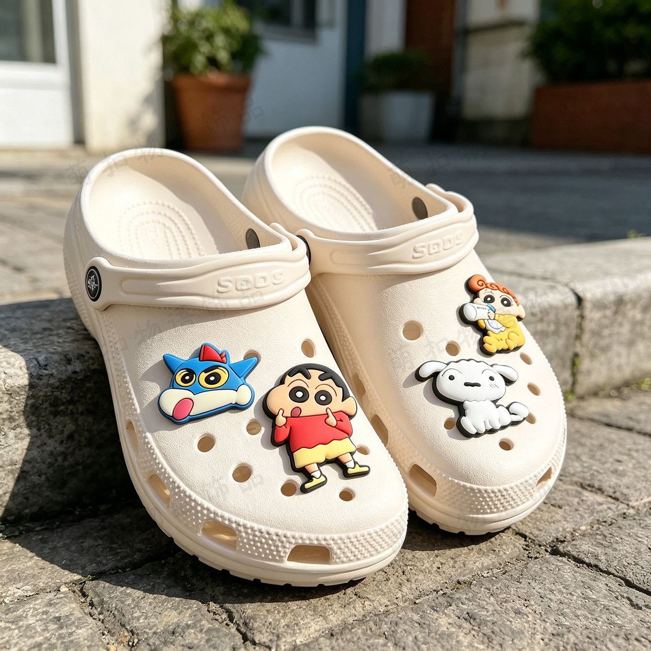 Crayon Shin-chan shoe flower a - đánh giá và giá Cosplay Prop Diy
