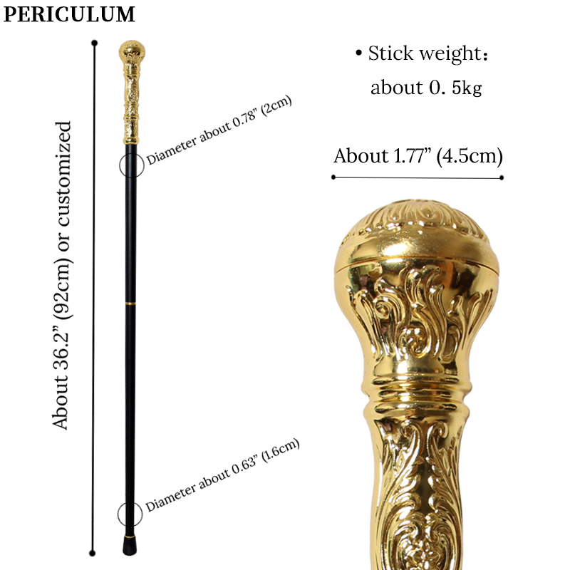 Shiny Gold Alloy Victorian Wal - đánh giá và giá Detachable Cosplay Prop