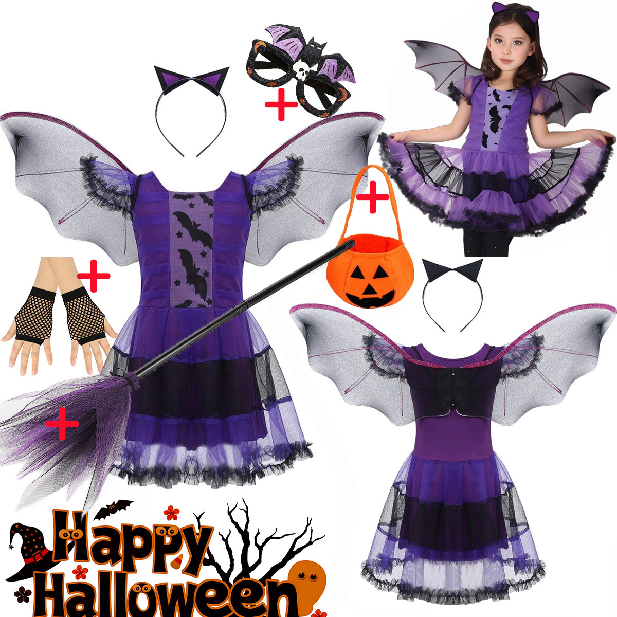Girl Flying Bat Cosplay Costum - đánh giá và giá Cosplay Bat Prop