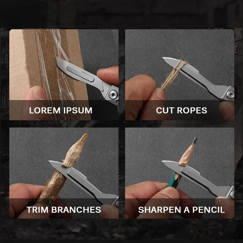 Folding Knife Stainless Steel  - đánh giá và giá Craft Knife Set