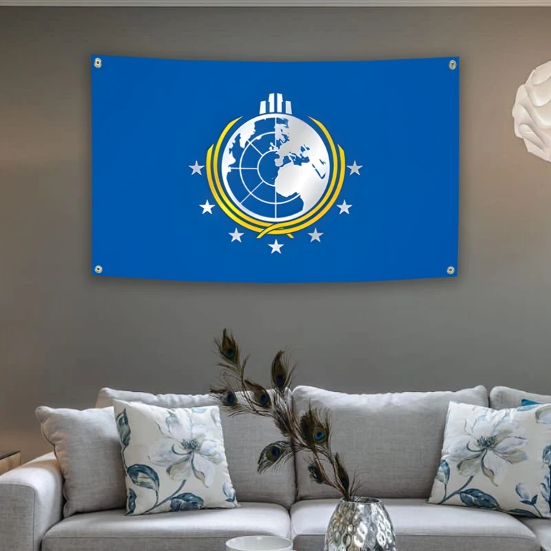 Super Earth Flag Helldivers 3x - đánh giá và giá Fallout Cosplay Prop