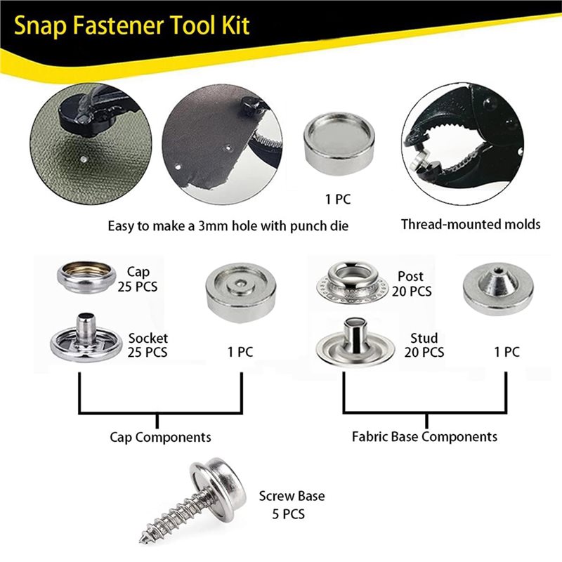 A68P-Heavy Duty Snap Fastener  - đánh giá và giá Snap Plier Setter