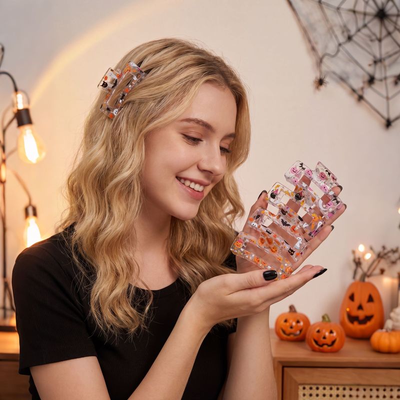 4pcs/set Halloween Hair Claw C - đánh giá và giá Cosplay Bat Prop