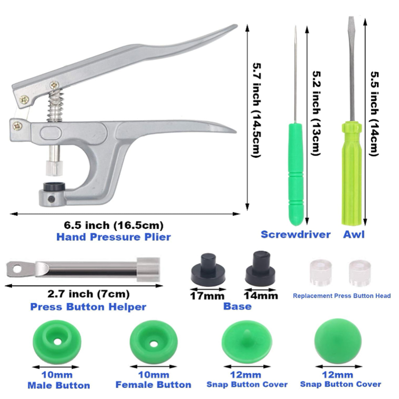 Snap Buttons and Snap Pliers T - đánh giá và giá Snap Plier Setter