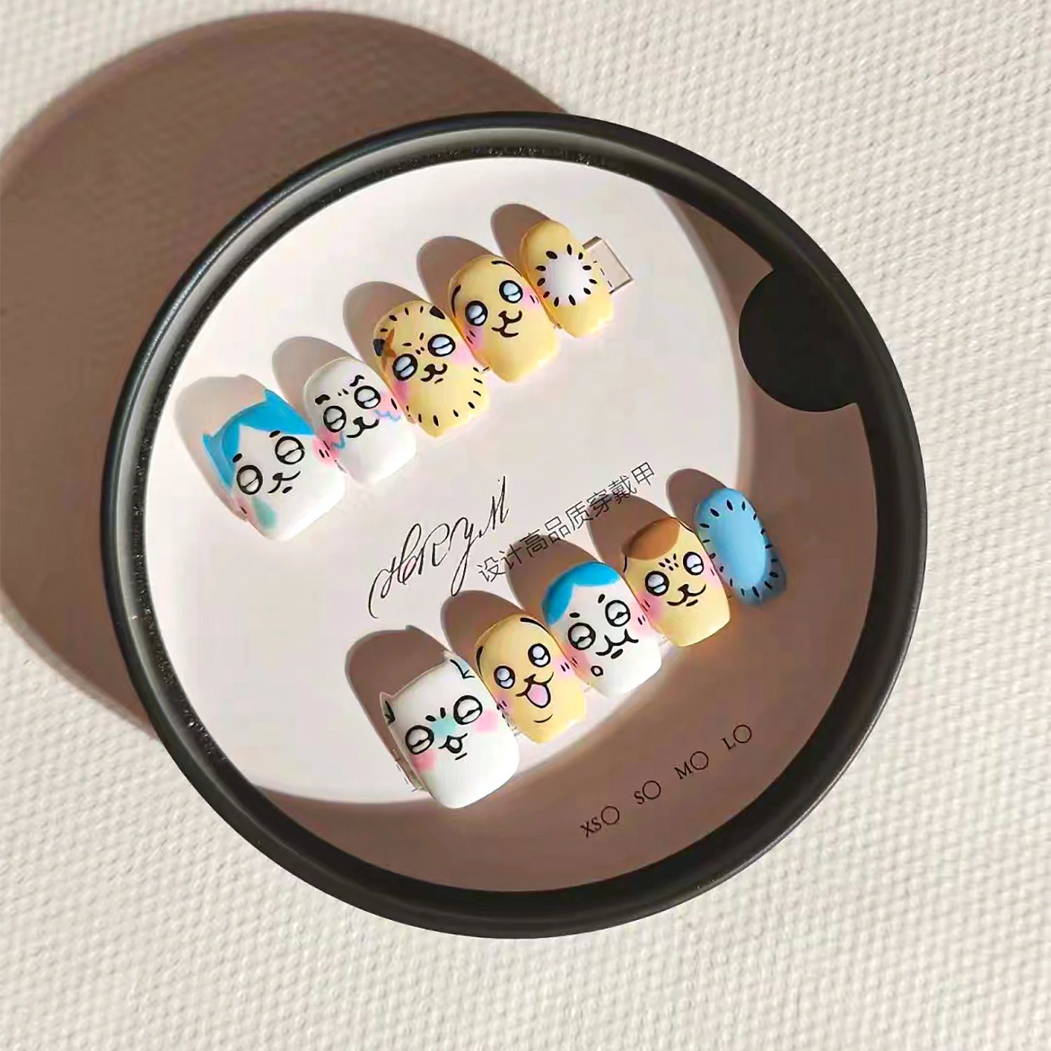 Cute cartoon Rakko press-on na - đánh giá và giá Detachable Cosplay Prop