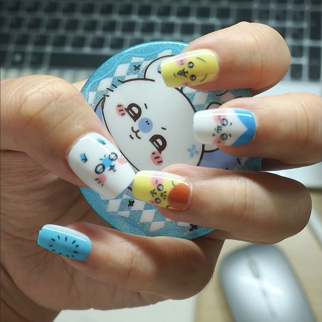 Cute cartoon Rakko press-on na - đánh giá và giá Detachable Cosplay Prop