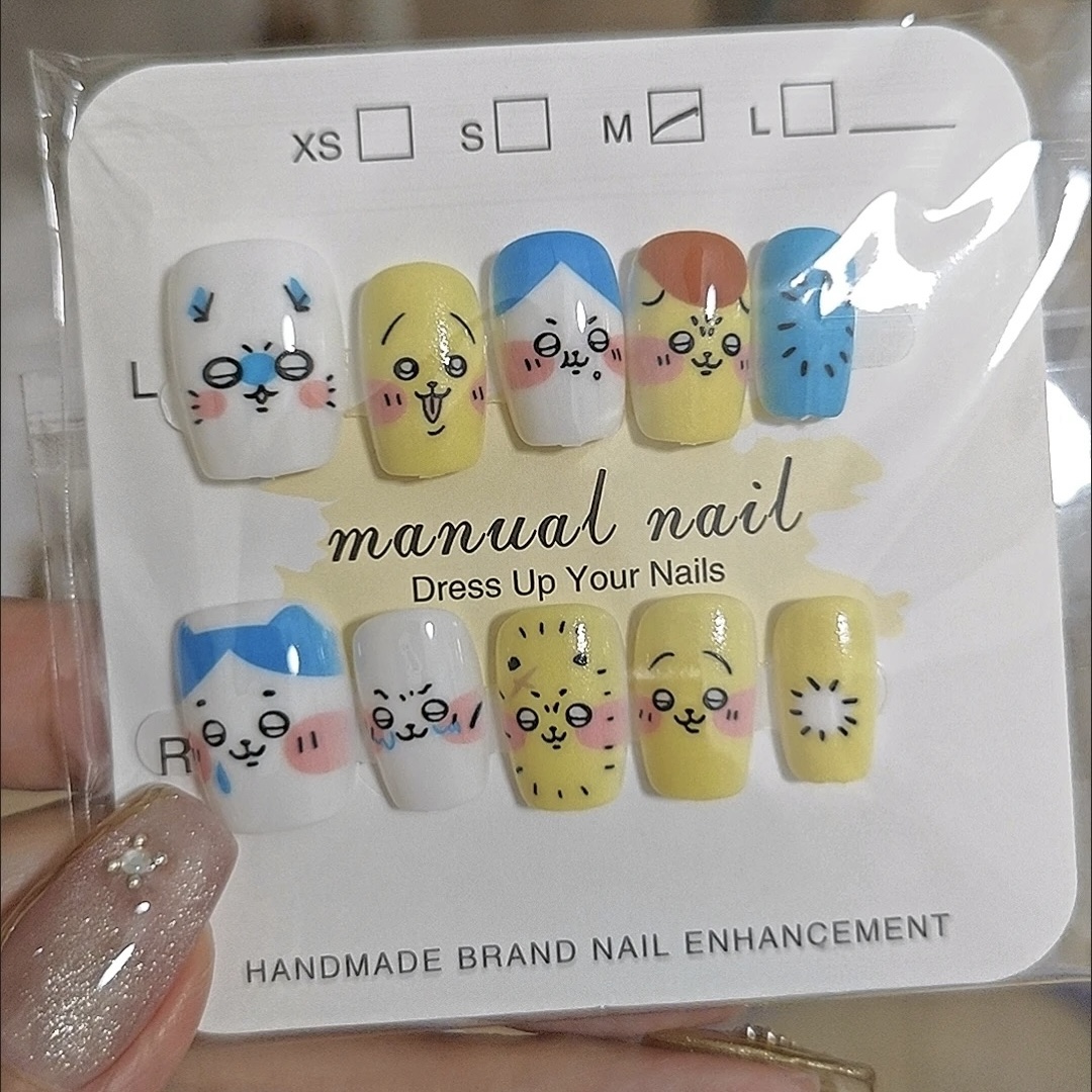 Cute cartoon Rakko press-on na - đánh giá và giá Detachable Cosplay Prop
