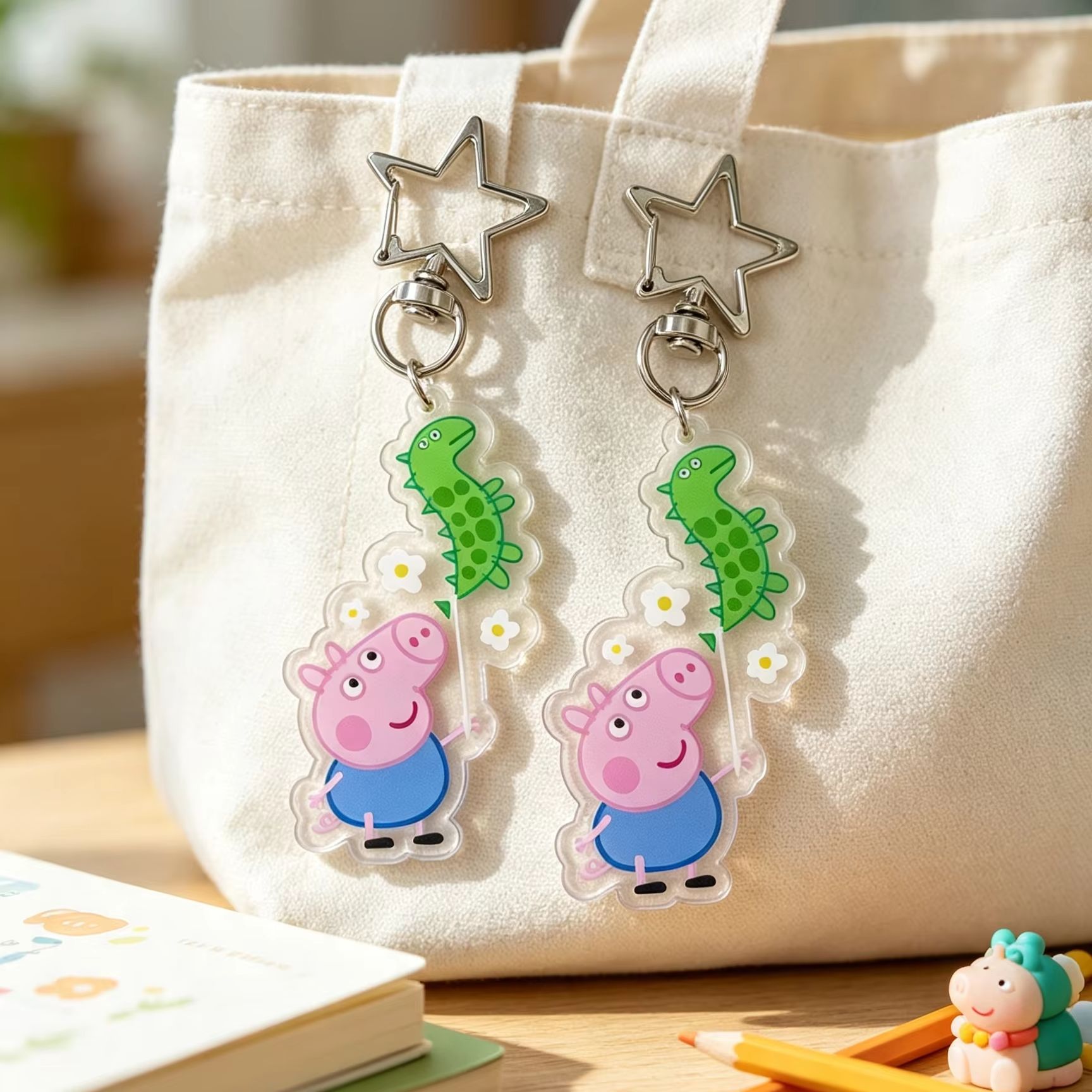 Peppa Pig George Acrylic Figur - đánh giá và giá Cosplay Prop Diy
