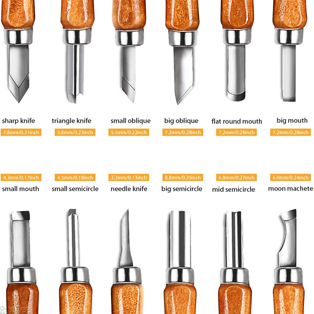 12Pcs SK2 Woodworking Carving  - đánh giá và giá Craft Knife Set